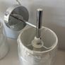 [NEW] Contemporary Chrome Sconce Wall Lamps, White Shades, E14 Fitting Image 3