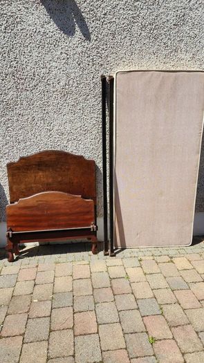 Pair of Antique Mahogany Single Beds