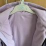 Girls Lilac Fleece lined jacket / mack - see 3 pics Image 2
