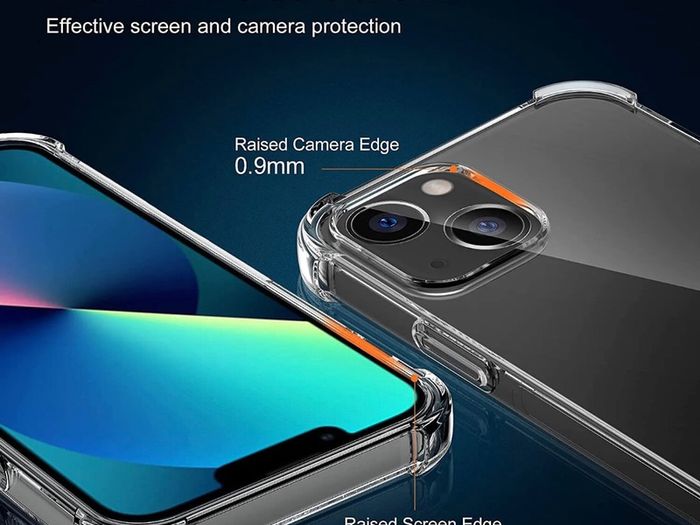 For iPhone 13 Case ShockProof Bumper Soft Phone Protective Cover Clear TPU New