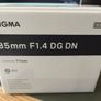 Sigma 85mm f1.4 L mount Image 3