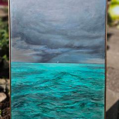 Original acrylic painting- After the storm