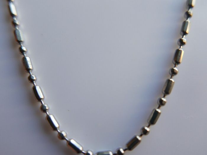 Vintage Sterling Silver 925 Bead Chain length 17" - 5,6g