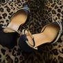 Occasion navy satin shoes - Quiz Image 3