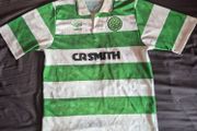 Vintage Celtic FC 1989-1991 Home Shirt Umbro CR Smith - Size Small Mint
