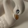 Ceramic Cream Swan Planter Image 7