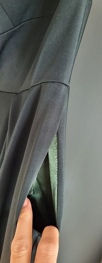 GINO CERRUTI Puro Strapless Dress with pockets in Hunter Green Sz S (Fit 8-10UK)  - Rrp 420 (New)
