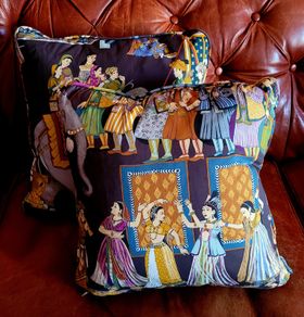 Pair of duck down cushions