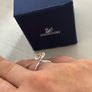 Swarovski Harlequin Rhodium Ring Image 10