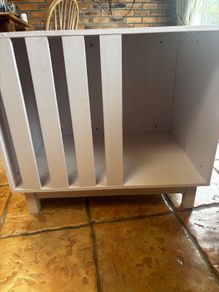 Modern wood Dog crate