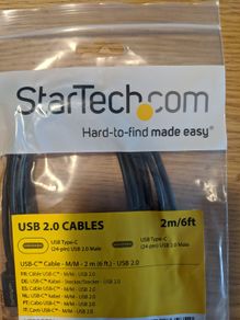 Usb-c Cable - M/m - 2 M (6 Ft.) - Usb 2.0 - Usb-if Certified