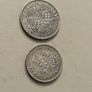 1942 GB half crown and florin 50% silver Image 6