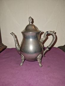 Antique silver teapot
