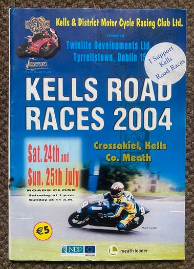 2004 Kells Road Races Programme - Motorcycle Racing - Meath