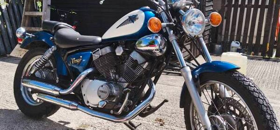 1999 Yamaha Virago XV125 Vtwin cruiser. Open to swaps.