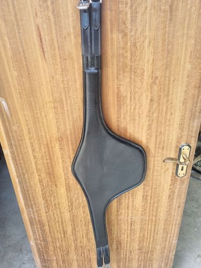 Berney Bros black leather Stud Guard Girth Full size