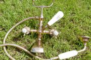 Vintage Brass Bath Shower Mixer Taps VERNON TUTBURY