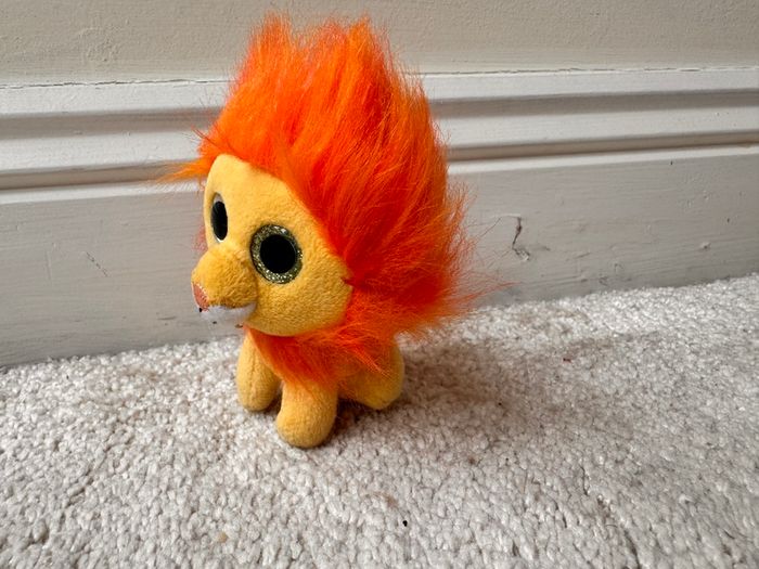 Bushy Teenie Beanie Boos Lion McDonalds 2017 approx. 8 cm. Used Please see photos