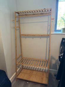 Bamboo Clothes Rack