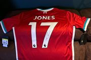 Liverpool jersey signed by Curtis Jones