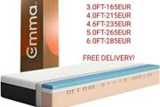 Full Memory Foam Mattress. Hybrid Pocket Sprung Mattresses Available