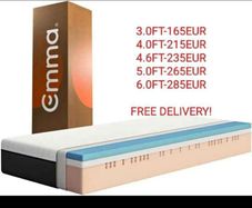 Full Memory Foam Mattress. Hybrid Pocket Sprung Mattresses Available