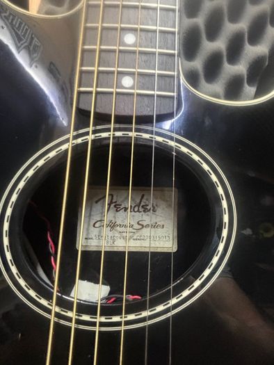 Fender Stratacoustic with Fishman Pickup.