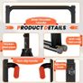 Power Tower Pull Up Dip Station Foldable, Pull Up Bar Station Adjustable, Multi-Function Home Gym, Strength Training Fitness Equipment Image 7