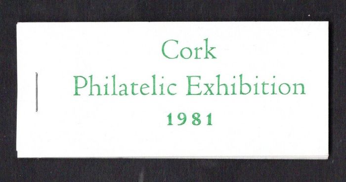 1981 Ireland Cork Philatelic Exhibition Booklet . Contains Three 12p 150th Anniversary of the Birth of Jeremiah O'Donovan Rossa Commemorative Stamps and 6X 1/2p & 1p definitive stamps No 404/500