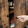 New Vintage Storage Cabinet WIth Glass Top - FREE P&P Image 7