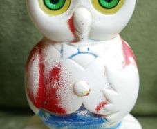 VINTAGE 1950's Roly Poly Owl Weeble Wobble Child's Toy