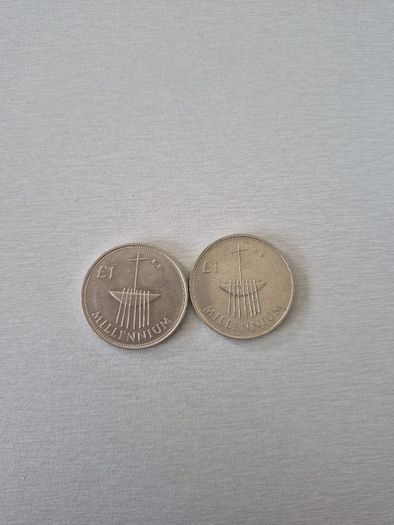 Irish Millennium 1 pound coins