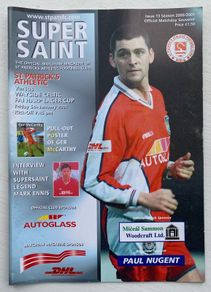 2001 St. Patrick's Athletic v Wayside Celtic - FAI Harp Lager Cup Programme
