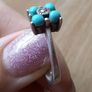 vintage sterling silver and turquoise ring Image 7