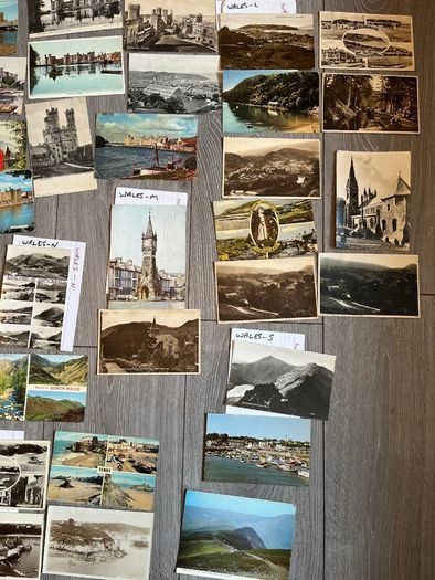 Vintage Postcards of Wales x 77. 2 FOR 1 EURO. 30 QUID THE LOT