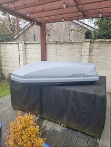 Halfords exodus 420L roofbox grey