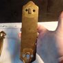 Antique Thumb Brass Lock with Door Furniture Image 3
