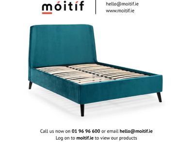 Fred Curved Velvet Bed 5'0" Bed Frame