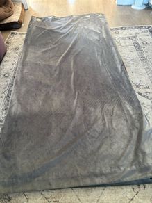grey curtains