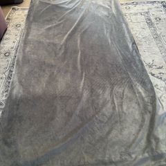 grey curtains