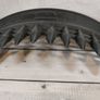 Fire Front Fret Grate Matt Black Cast Heavy Iron Medieval Spiked Fireplace Image 7