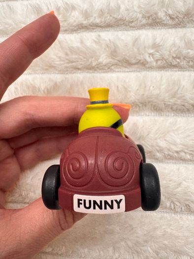 Mcdonalds Happy Meal Mr Men Mr Funny Figure Car Vehicle approx. approx. 5 cm. Used Please see photos