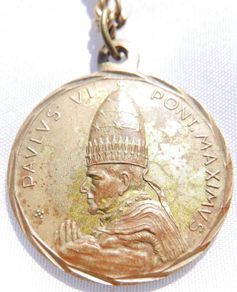 Vintage Paulus VI Pont. Maximus Anno Santo 1975 Vatican Medal Token Made