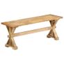 Hall Bench 120x35x45 cm Solid Mango Wood Image 9