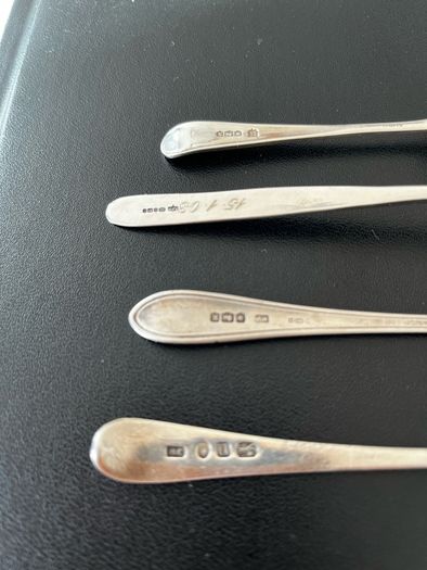 Antique/Vintage Sterling Silver teaspoons 925 52.2g