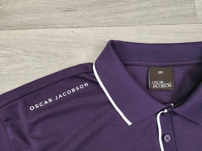 Oscar Jacobson Long Sleeve Golf Polo Shirt Mens XXL