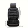 1pc Luxury Plush Car Seat Cushion Thick Warm Front Single Seat Cover with Backrest Universal Fit Easy-Care Comfortable Winter Image 2