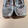 Womens Marco Moreo wedge shoes slip on gold and silver Size UK 4 EU 36.5 platform heel Image 4