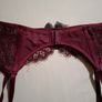 Hunkemoller burgundy suspender belt Image 4