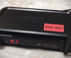 Two Shure PG4/PGX4 wireless microphone receivers